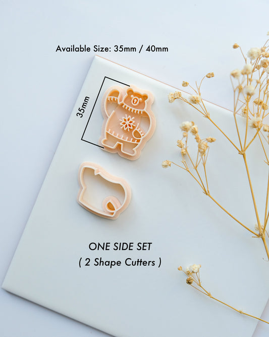 Polar Bear Christmas Clay Cutters