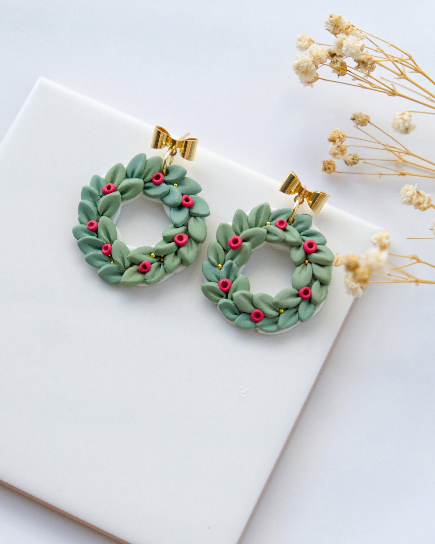 10 Pcs 14K Real Gold Plated Bow Stud Earring Posts