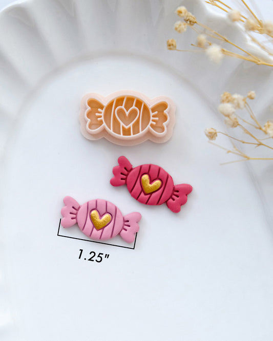 Heart Candy Valentines Polymer Clay Cutters