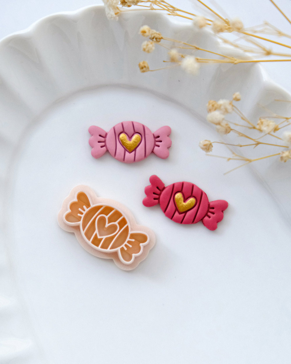 Heart Candy Polymer Clay Cutters