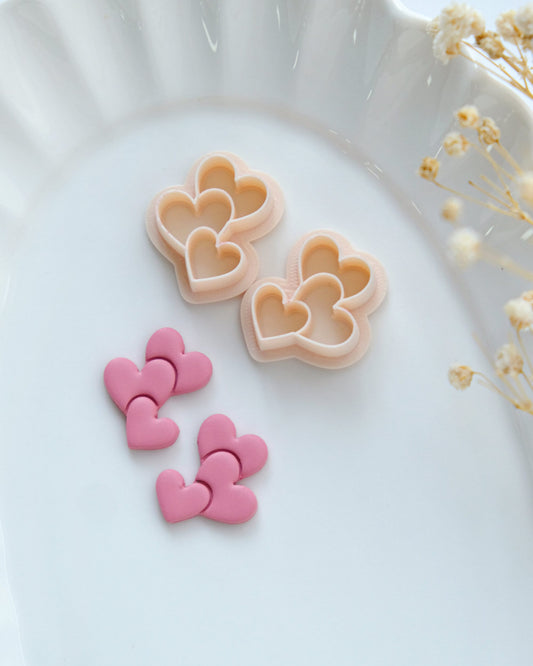 Heart Stack Valentines Clay Cutters