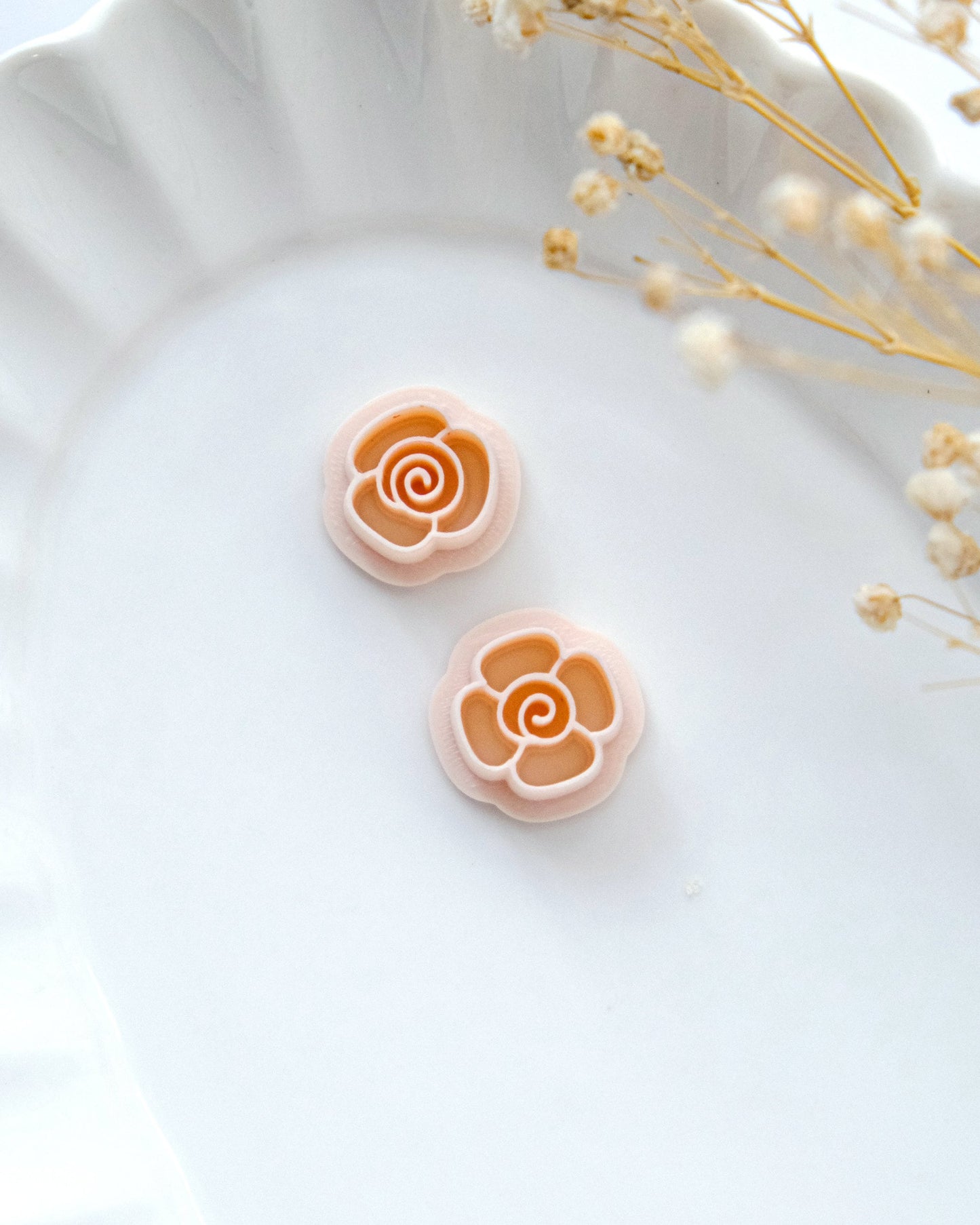 Rose Flower Valentines Day Clay Cutters