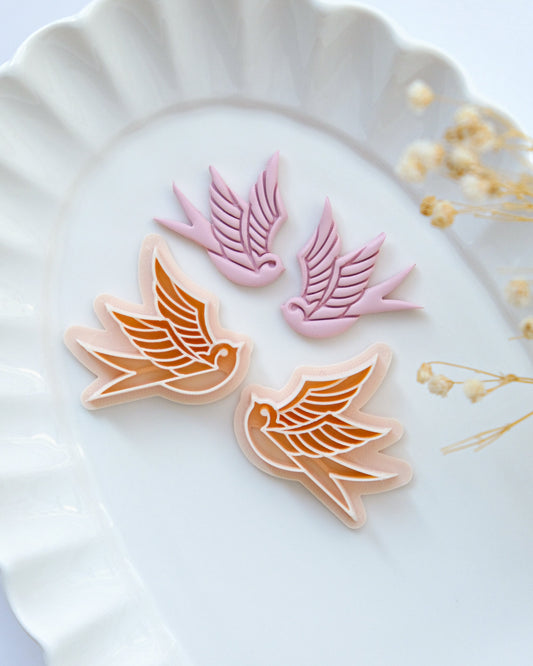 Swallow Valentines Clay Cutters