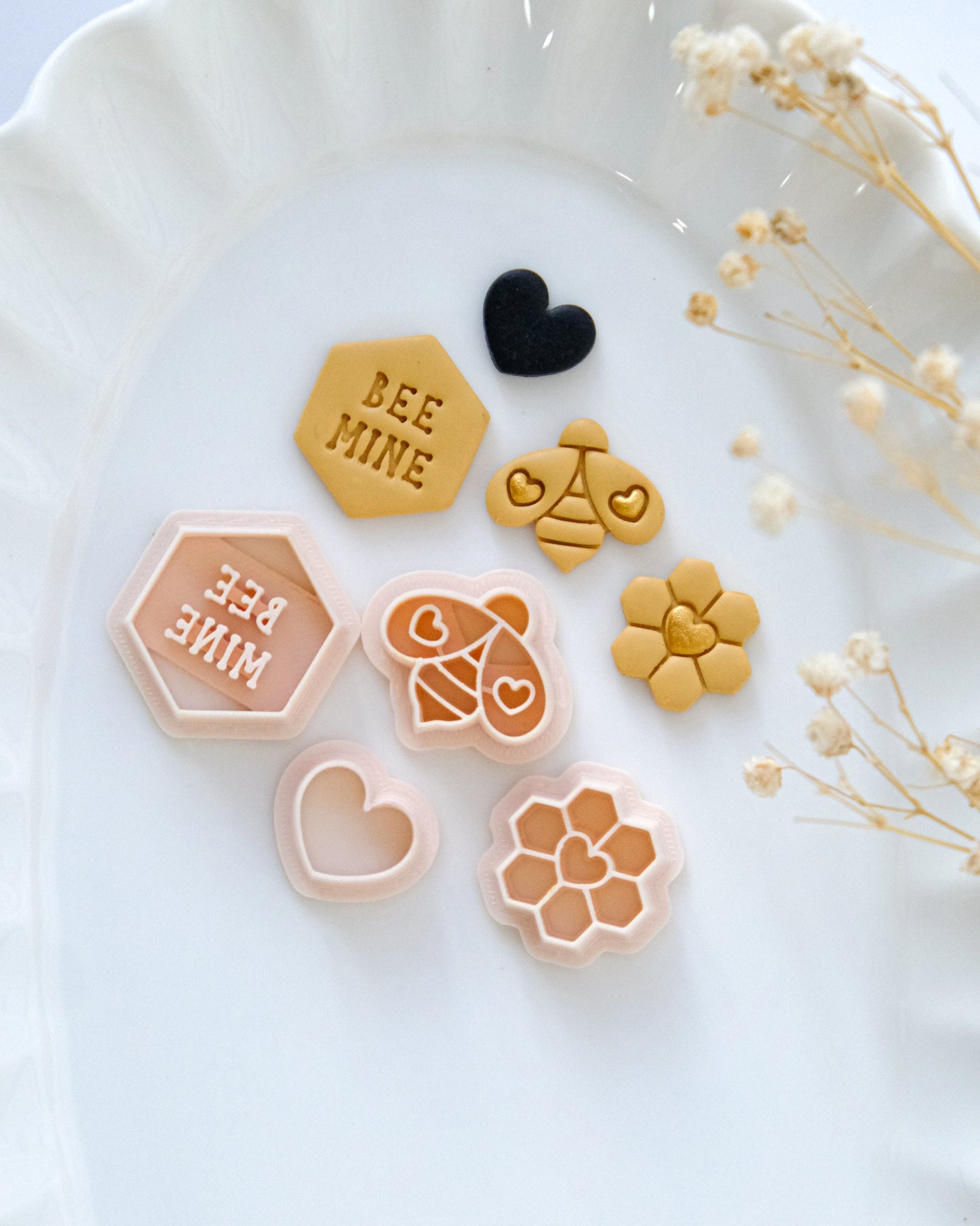 Bee Mine Valentines Clay Cutters