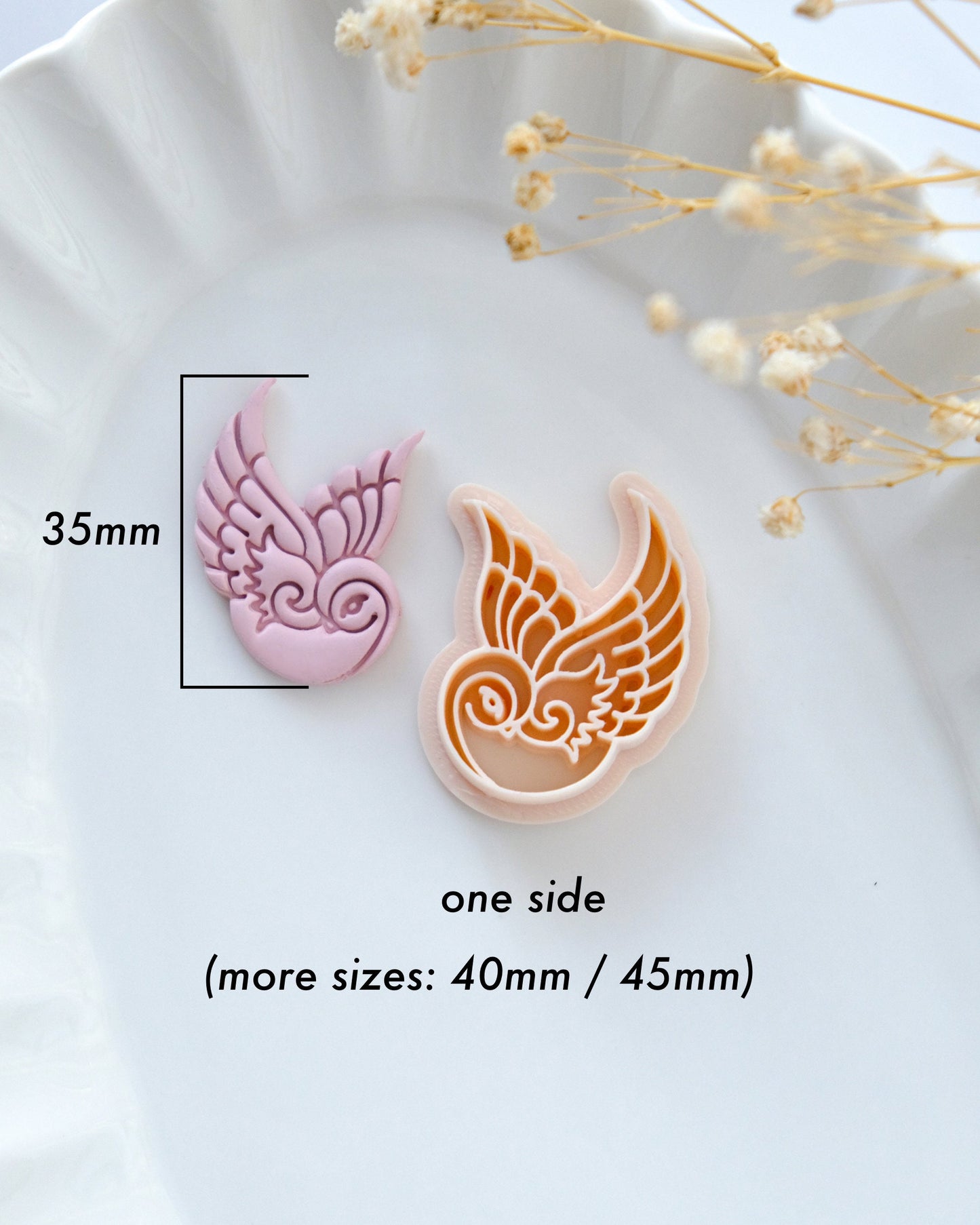 Fairy Bird Polymer Clay Cutters