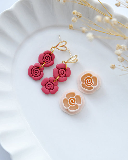 Rose Flower Valentines Day Clay Cutters