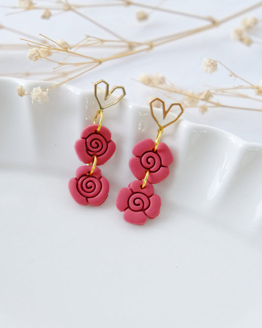 Rose Flower Valentines Day Clay Cutters