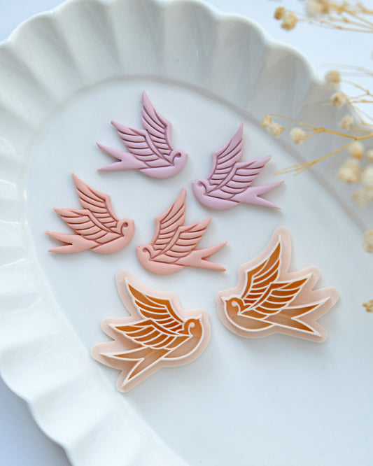 Swallow Valentines Clay Cutters