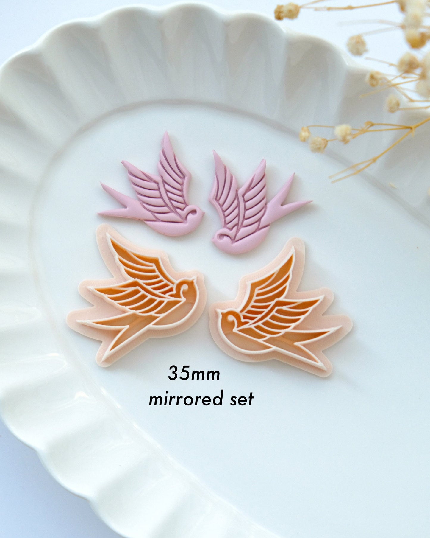 Swallow Valentines Clay Cutters