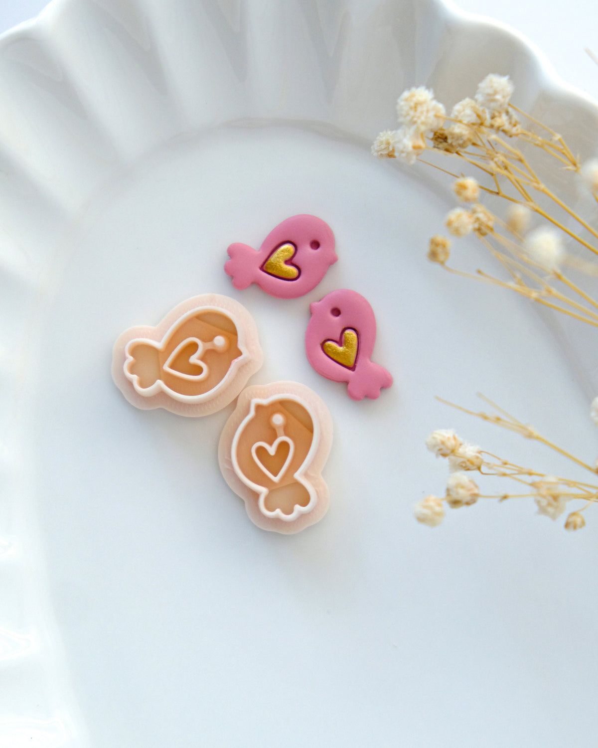 Love Bird Clay Cutters