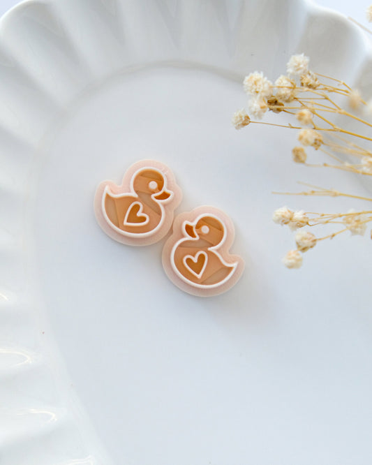 Love Duck Valentines Clay Cutters