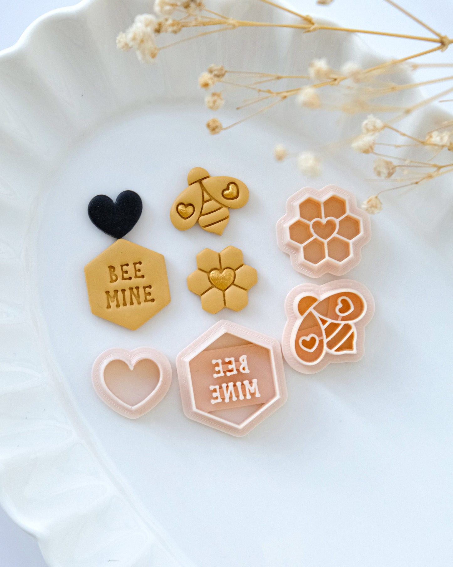 Bee Mine Valentines Clay Cutters