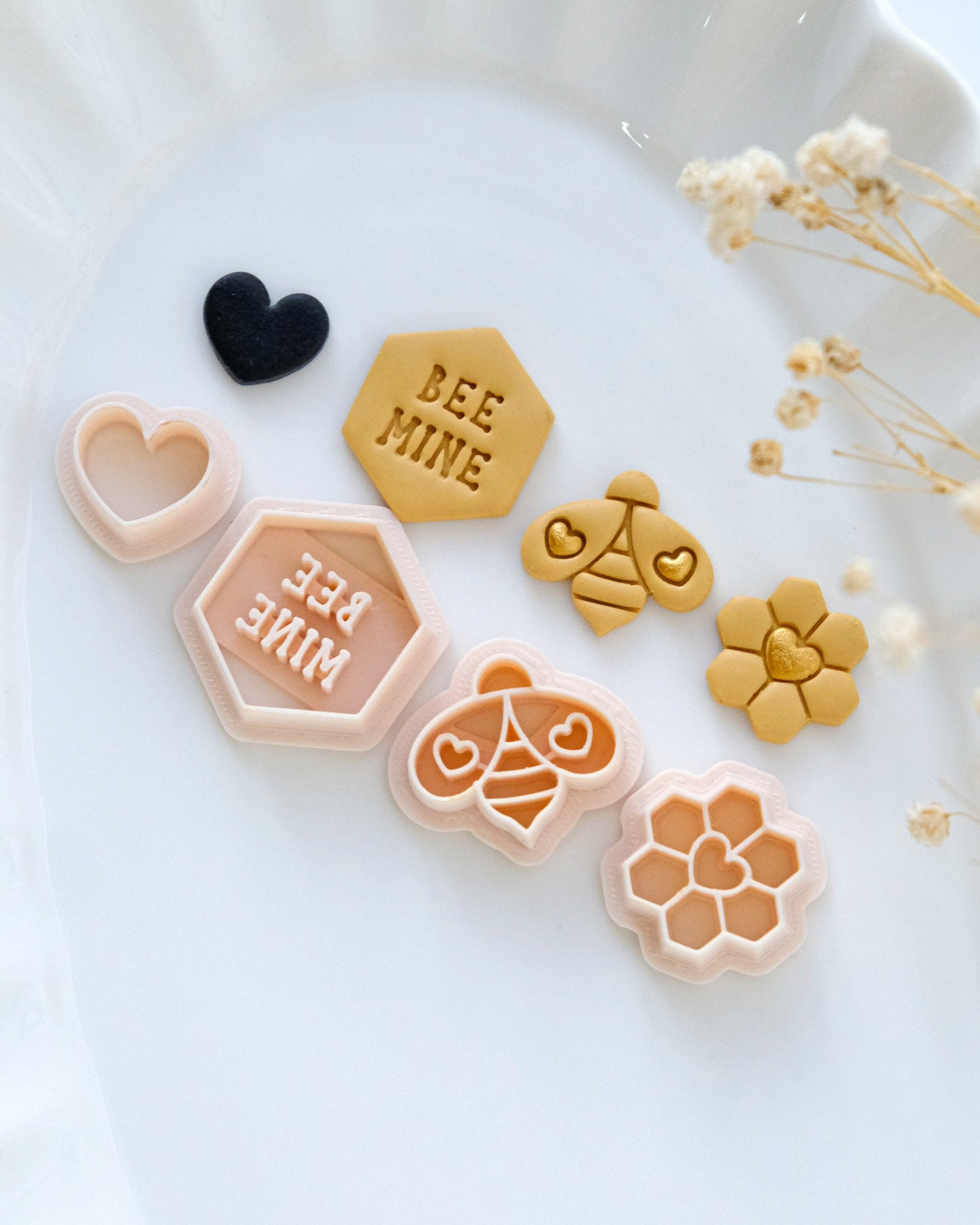 Bee Mine Valentines Clay Cutters
