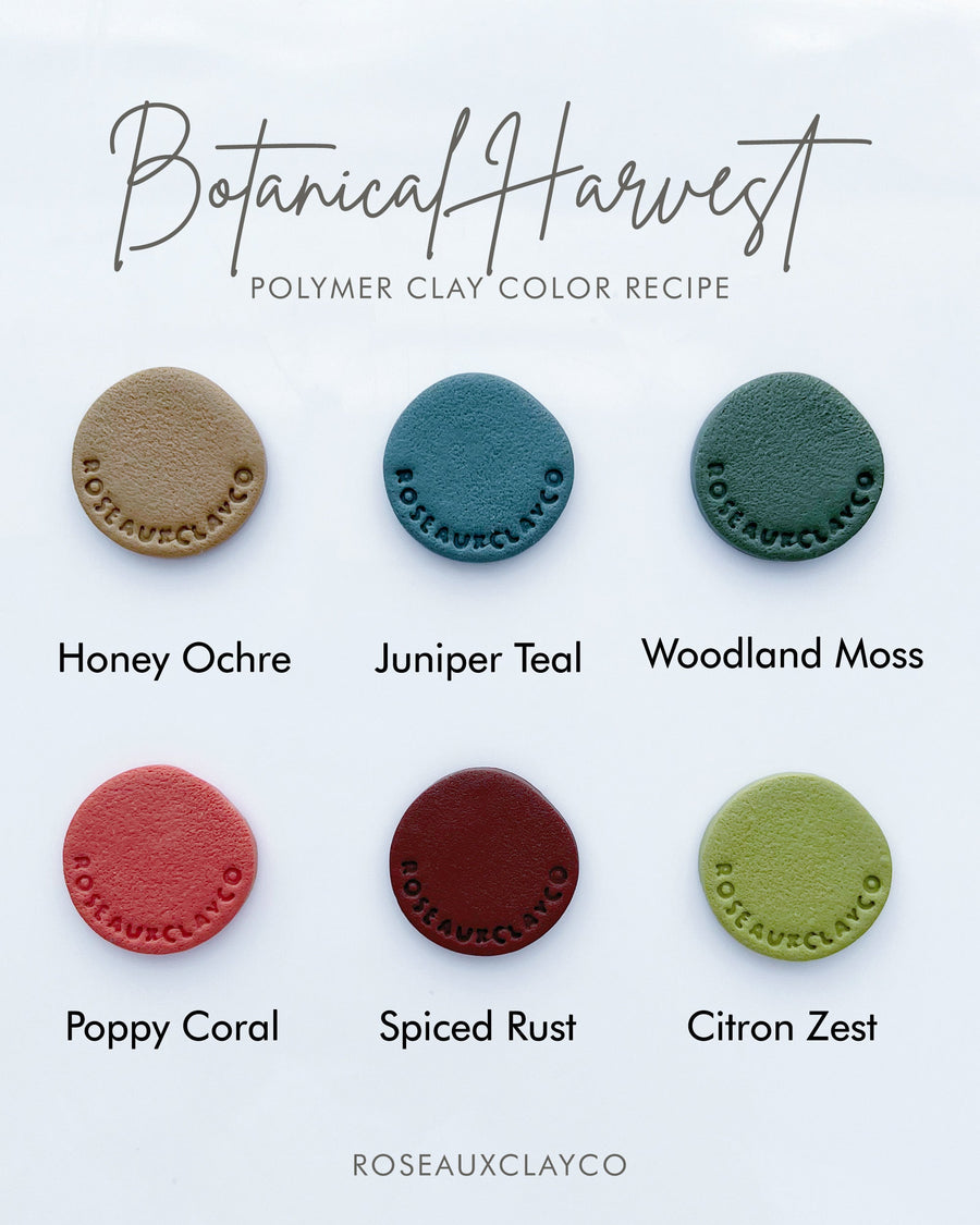Botanical Harvest Polymer Clay Color Recipe