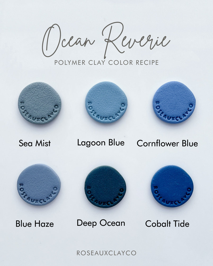 Ocean Reverie Polymer Clay Color Recipe