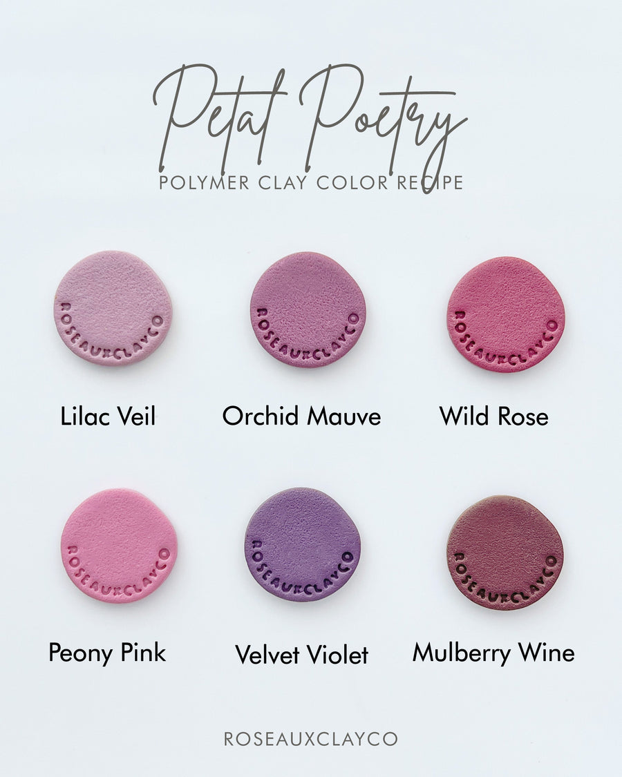 Petal Poetry Polymer Clay Color Recipe