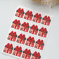 Patchwork Christmas Gift Box Polymer Clay Transfer Paper & Matching Cutter