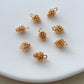 14K Gold Filled Pine Cone Earring Charms