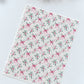 Pink Bow Floral Swag Polymer Clay Transfer Paper