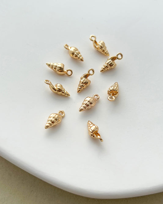 14K Gold Filled Conch Earring Charms