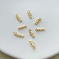 14K Gold Filled Zircon Fishbone Earring Charms