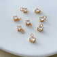 14K Gold Filled Round Zircon Earring Charms