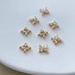 14K Gold Filled Zircon Fan Earring Charms