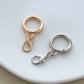 Zinc Alloy Round Keychain Clasp Hardware