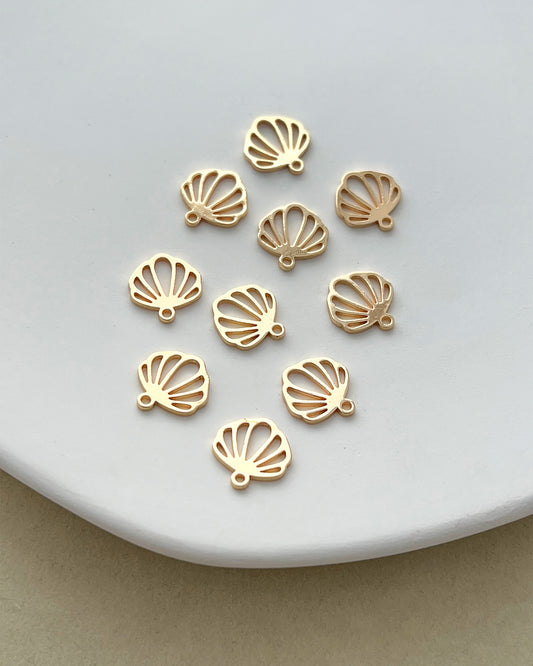 14K Gold Filled Seashell Earring Charms