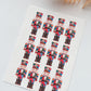 Patchwork Nutcracker Polymer Clay Transfer Paper & Matching Cutter