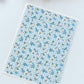 Blue Gingham Florals Polymer Clay Transfer Paper