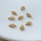 14K Gold Filled Zircon Leaf Earring Charms