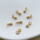 14K Gold Filled Zircon Teardrop Earring Charms