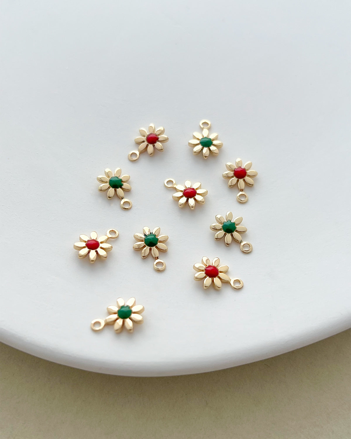 14K Gold Filled Daisy Earring Charms