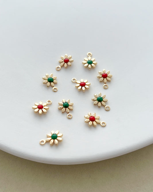 14K Gold Filled Daisy Earring Charms