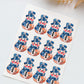 Patchwork Snowman Polymer Clay Transfer Paper & Matching Cutter