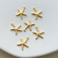 14K Gold Plated Starfish Charms