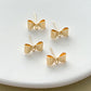 14K Gold Plated Bow Earring Posts