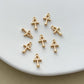 14K Gold Filled Egyptian Cross Earring Charms
