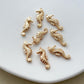 14K Gold Plated Seahorse Charms
