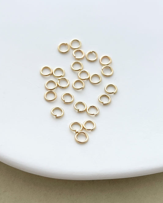 14k Gold Filled Open Jump Rings 5mm