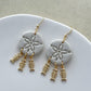 14K Gold Filled Zircon Fishbone Earring Charms