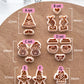 Cute Christmas Icons Polymer Clay Cutters