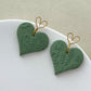14K Gold Filled Heart Earring Posts with Loop