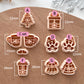 Christmas Santa Belt Inspired Polymer Clay Cutters