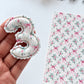 Pink Bow Floral Swag Polymer Clay Transfer Paper