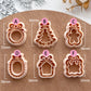 Christmas Bow Frames Polymer Clay Cutter STL Files