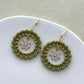 14K Gold Filled Zircon Snowflake Earring Charms
