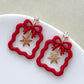 14K Gold Filled Zircon Star Earring Posts with Loop