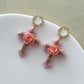 14K Gold Filled Zircon Wreath Earring Posts with Loop